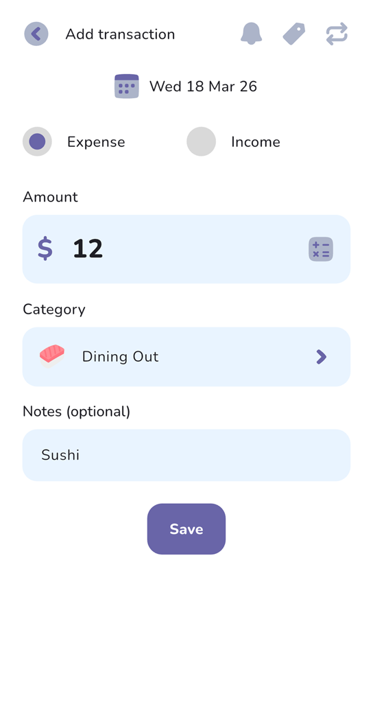 Log a spend