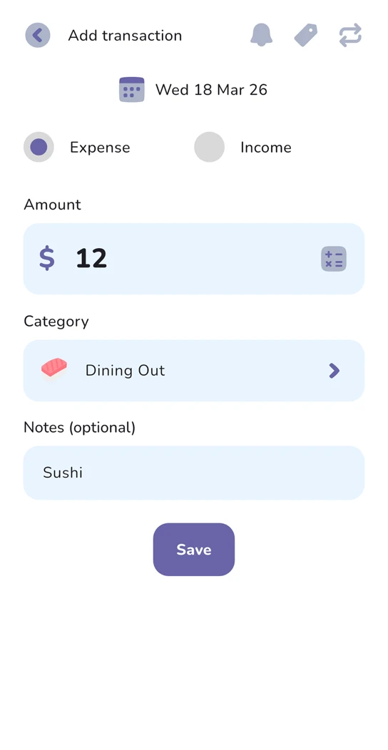 Log a spend